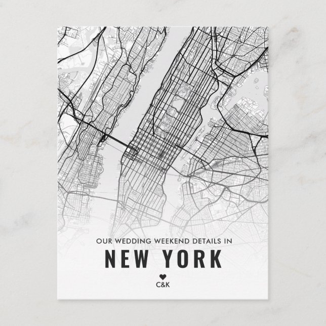 Information om New York Bröllop Helg Tilläggskort (Framsida)