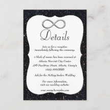 Information om Ofinity Bröllop i Svarta Glitter Si