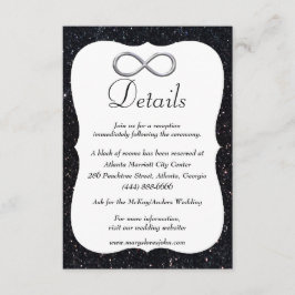 Information om Ofinity Bröllop i Svarta Glitter Si Tilläggskort
