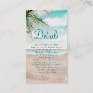 Information om Öns Breeze Paweed Beach Scene Bröll Tilläggskort