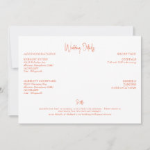 Information om orange Bröllop