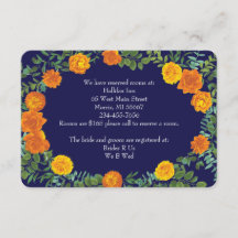 Information om orange och marinblå Peony Ro