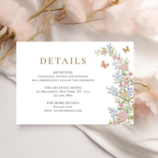 Information om Ornate Grace Pastel  Blommigt Bröll Tilläggskort (Skapare uppladdad)