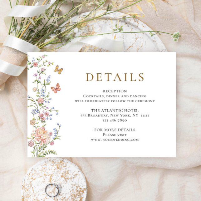 Information om Ornate Grace Pastel  Blommigt Bröll Tilläggskort (Skapare uppladdad)