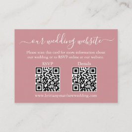 Information om OSA av bröllop 2 QR Foto Dusty Ro Tilläggskort