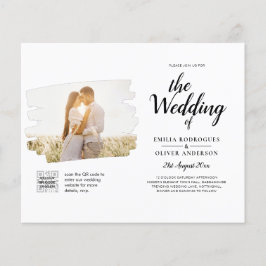 Information om OSA av BUDGETFOTO QR CODE-bröllopsi Flygblad