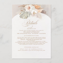 Information om Pampas Grass Elegant Mjuk Pastel Br Tilläggskort