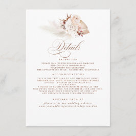 Information om Pampas Grass Elegant Mjuk Pastel Br Tilläggskort