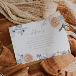 Information om Peach Fuzz Dusty Blue Trendig Bröll Tilläggskort