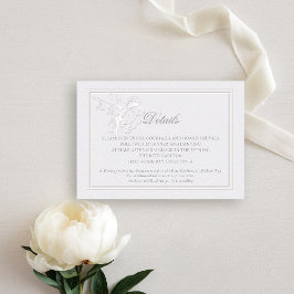 Information om Peony Modern Formell Elegant Ivory Tilläggskort