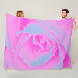 Information om perfekt Shock rosa och ljusblå Ro Fleecefilt