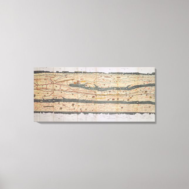 Information om Peutinger Bord Canvastryck (Framsida)