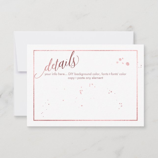 Information om PixDezines Dazzled/Faux Ro Guld (Framsida)