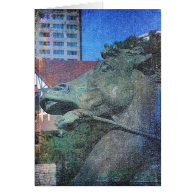 Information om Plaza Horse Fontän Tillfällen Hälsningskort (Framsidan)