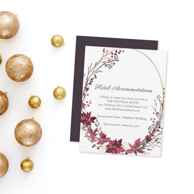 Information om Poinsettia Blommigt Hotel | Scarlet Tilläggskort (Skapare uppladdad)