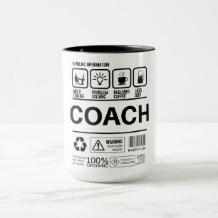 Information om praktisk hantering av coach mugg
