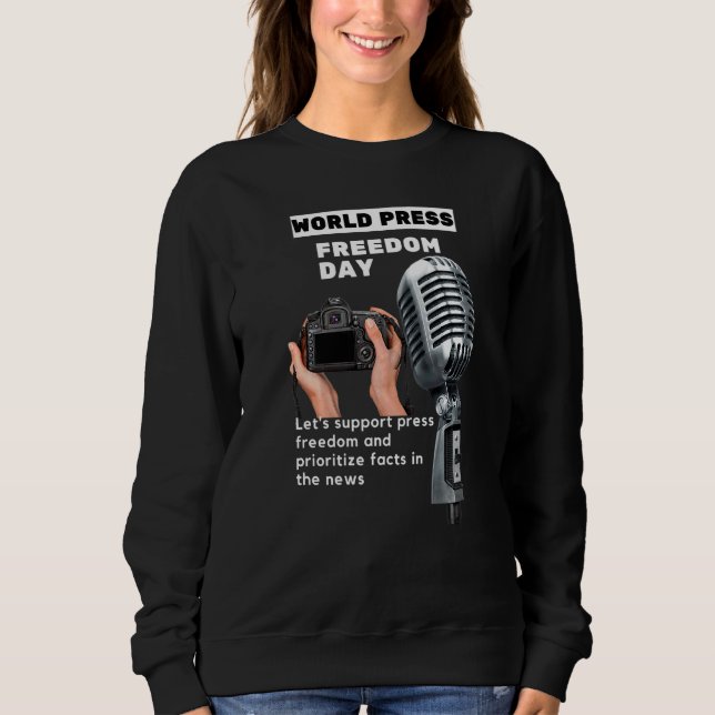 Information om pressfriheten är viktig för t shirt (Framsida)