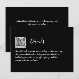 Information om QR-Bröllopet OSA Getter Hotel-webbp Tilläggskort