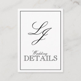 Information om QR Code Black & White Calligraphy M Tilläggskort