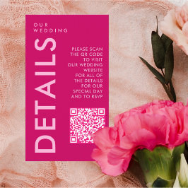 Information om QR-kod för elegant Calligraphy Tilläggskort