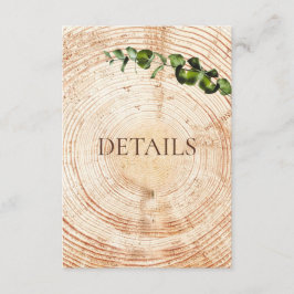 Information om QR-kod för träsnitt, grönsak Bröllo Tilläggskort