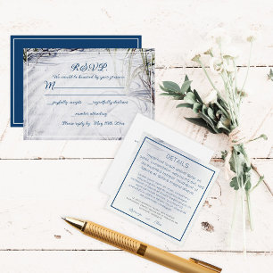 Information om QR-kod Sandy Beach Wedding Tilläggskort