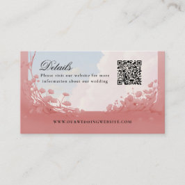 Information om QR-koddockor på kärlek webbplats Visitkort