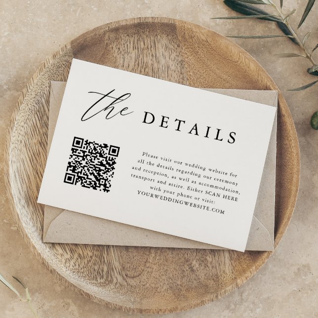 Information om QR-koden Bröllop Digital elegant Inbjudningar (Skapare uppladdad)