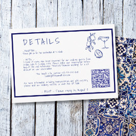 Information om QR-koden för det moderna Bröllop-Me Tilläggskort