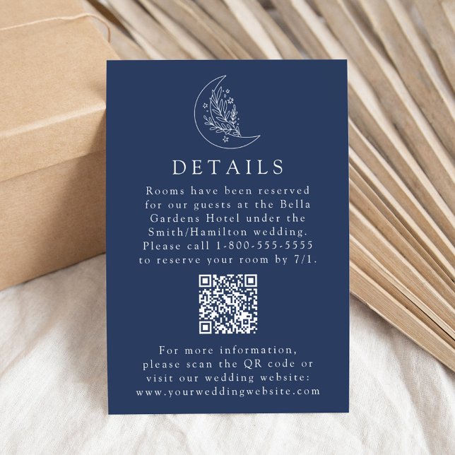 Information om QR-koden för elegant-flottan Bröllo Tilläggskort (Skapare uppladdad)