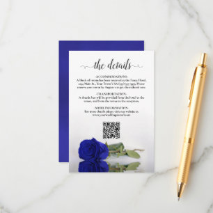Information om QR-koden för Royalet elegant Blue R Tilläggskort