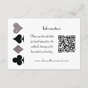 Information om QR-koden för Vegas Bröllop Black oc Tilläggskort
