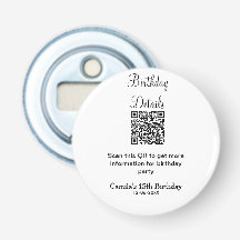 Information om QR-skanning, födelsedagsfest, moder