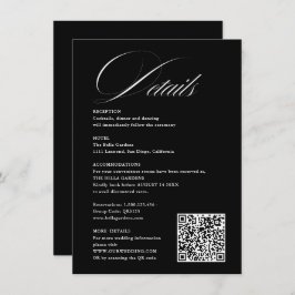 Information om QRcode Bröllop om den romska skript Tilläggskort