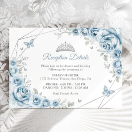 Information om Quinceanera för baby blue Silver Bl Tilläggskort