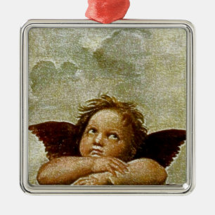 Information om Raphaels "Sistine Madonna" (cirka 1 Julgransprydnad Metall