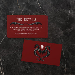 Information om Red Black Dragon Vingar Fantasy Brö Tilläggskort