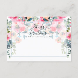 Information om Red Garden Ro Watercolor Flowers Inbjudningar