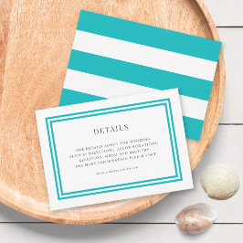 Information om redigerbar Färg White Rand Bröllop Tilläggskort