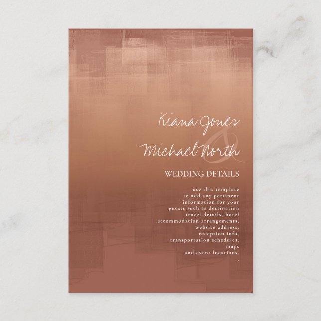 Information om reflektioner över vattenfärg Clay I Tilläggskort (Framsida)