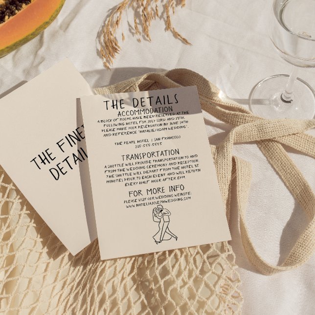 Information om Retro Hand plockade Sketchy Quirky  Tilläggskort (Skapare uppladdad)