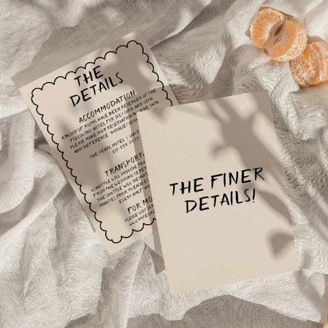 Information om Retro Hand Writer Quirky Ram Bröllo Tilläggskort (Skapare uppladdad)