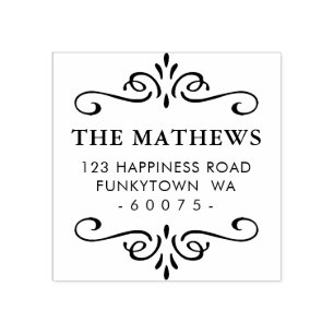 Information om RETURADRESS av konsthavare för pers Stämpel