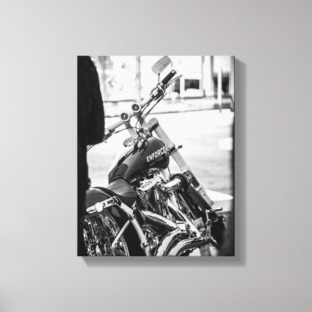 Information om Rider Motorcykel Biker Rider Canvastryck (Framsida)