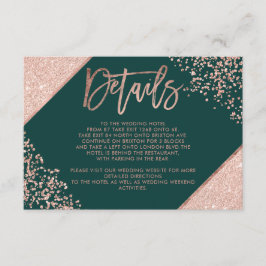 Information om riktningen för skriptet bröllop i g tilläggskort