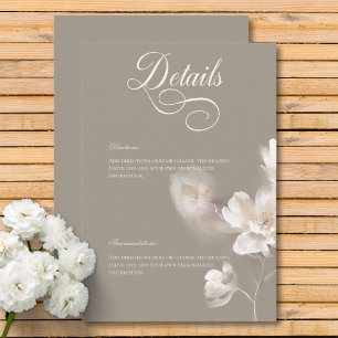 Information om Romantic Etheral Neutralt Beige Blo Tilläggskort