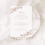 Information om Romantic Soft  Vintage Blommigt Brö Tilläggskort<br><div class="desc">Kortet för detaljdetaljer om elegant i bröllop,  försett med en fantastisk blommigt för mjuk  vattenfärg och klassisk kalligrafi.</div>