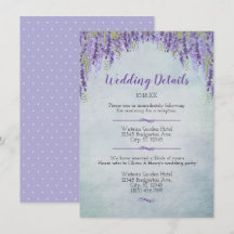Information om Romantic Wisteria Garden Wedding An
