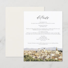Information om ROME Italien Skyline Bröllop-kort Inbjudningar