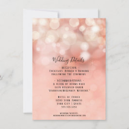 Information om Rosa Glitter Twinkle Ljus Inv. Inbjudningar